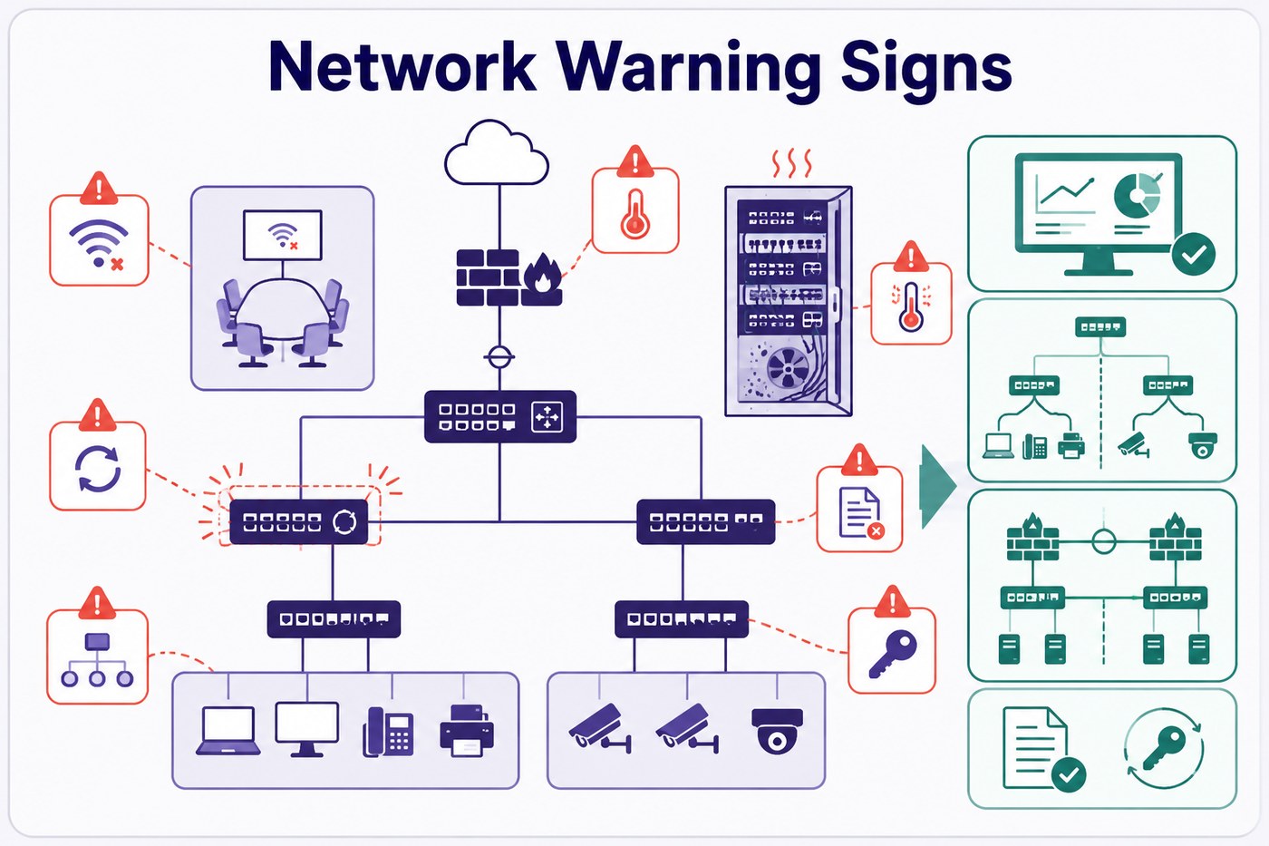 Seven warning signs your office network will fail this year